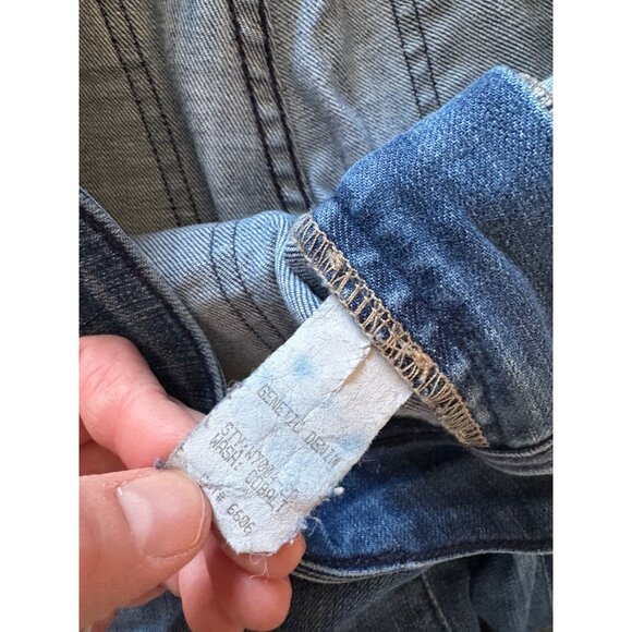 Vintage Genetic Denim Y2K Mutated Gene Wide Leg Jeans Made in USA Size 28 - Picture 7 of 16